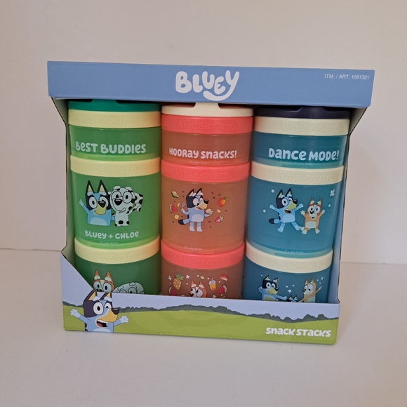 Bluey 3 pack Snack Containers BPA and Phthalate-free Dishwasher Safe Whiskware - Picture 7 of 7